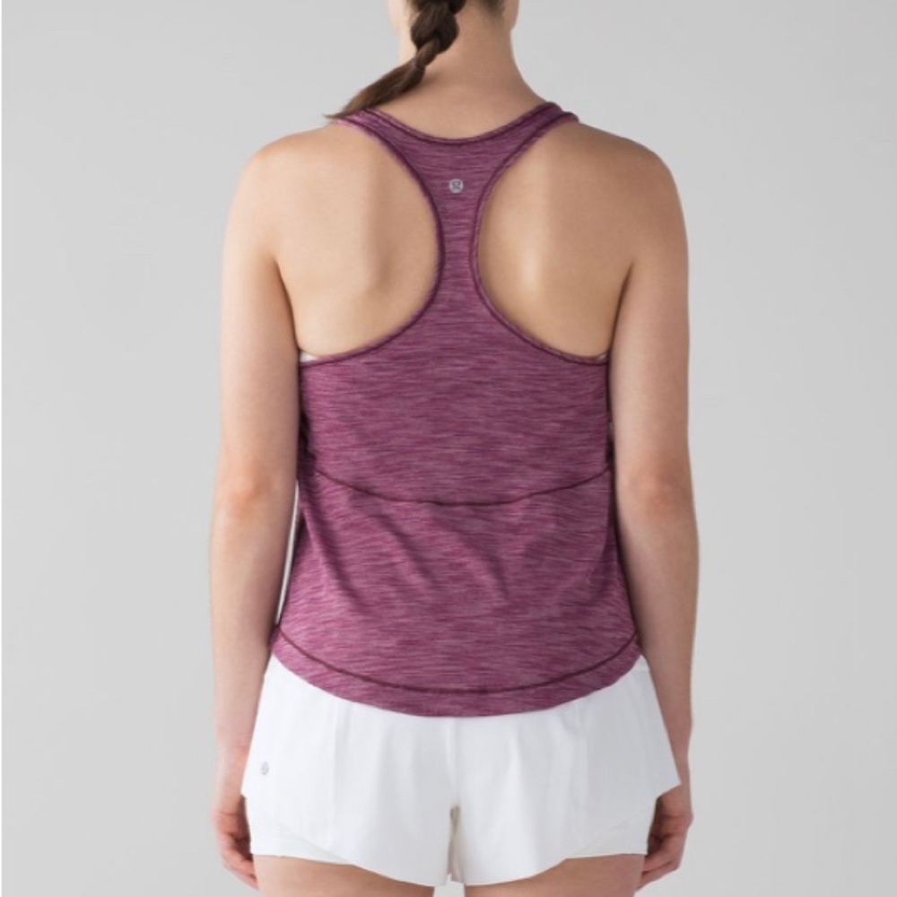 Lululemon Long Distance Tank, Size: 4, Color: Heathered Marvel Purple